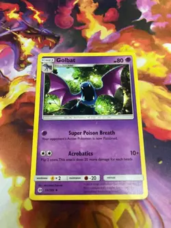Golbat 55/149 SM Base Set Regular MP-Moderately Played Pokemon TCG - Image 1