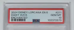 Disney Lorcana Daisy Duck Pirate Captain Enchanted #211/204 PSA 10 Gem Mint - Image 2