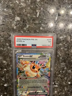 2025 Pokemon Pre En Eevee Ex PSA 7 Looks Nicer Freshly Slabbed - Image 2