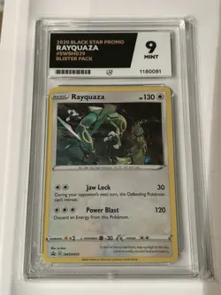 Rayquaza Holo Black Star Promo SWSH029 2020 ACE 9 MINT Pokemon TCG - Image 1