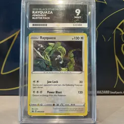 Rayquaza 2020 Black Star Promo Pokemon Card SWSH029 Ace Grading 9 Mint - Image 1