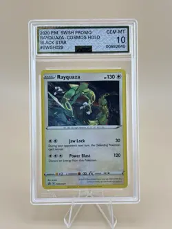 Pokemon Sword & Shield Black Star Promo Rayquaza SWSH029 AGS Legendary 10 2020 - Image 1