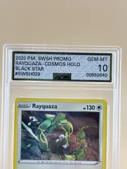 Pokemon Sword & Shield Black Star Promo Rayquaza SWSH029 AGS Legendary 10 2020 - Image 2