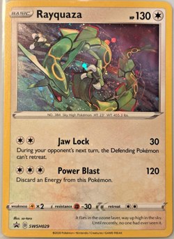 Rayquaza #SWSH029 Black Star Promo Sword and Shield Pokemon 2020 NM - Image 1