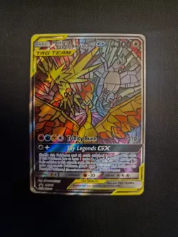 Pokemon Card - Moltres Zapdos Articuno GX SM210 - Hidden Fates Tag Team - NM - Image 2