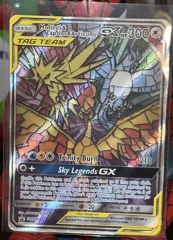 Pokemon Moltres & Zapdos & Articuno GX SM210 Tag Team Promo Holo - Image 1