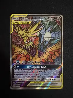 Pokemon Moltres Zapdos Articuno GX Tag Team Black Star Promo SM210 - Image 1