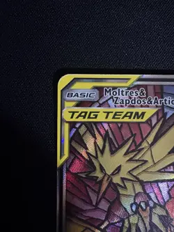 Pokemon Moltres Zapdos Articuno GX Tag Team Black Star Promo SM210 - Image 2
