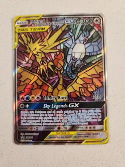 Moltres & Zapdos & Articuno GX Tag Team SM210 Pokemon Hidden Fates Promo - Image 2
