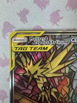 Pokemon TCG Moltres & Zapdos & Articuno GX SM210 TAG TEAM Promo Holo EN - Image 2