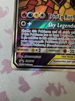 Pokemon TCG Moltres & Zapdos & Articuno GX SM210 TAG TEAM Promo Holo EN - Image 4