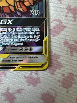 Pokemon TCG Moltres & Zapdos & Articuno GX SM210 TAG TEAM Promo Holo EN - Image 5