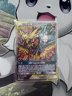 Moltres, Zapdos & Articuno GX SM210 Sun & Moon Tag Team Alt Promo Pokemon Card! - Image 4