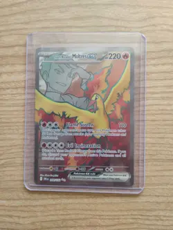 Pokemon TCG Team Rockets Moltres EX Destined Rivals 208/182 NearMint Condition - Image 1