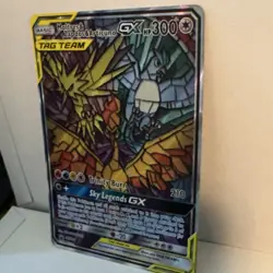 Pokemon Moltres & Zapdos & Articuno GX SM210 Promo TAG TEAM GX - Image 2