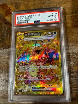 Pokemon 2023 SV3 Japanese Ruler Black Flame CHARIZARD EX Ultra Rare #139 PSA 10 - Image 1