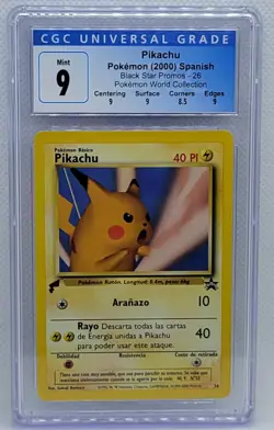 POKEMON WORLD COLLECTION PROMO SPANISH PIKACHU SNAP #26 CGC 9 MINT #3821850076 - Image 2