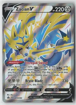 Zacian V (Shiny) Promo SWSH: Sword & Shield Promo Cards SWSH292 NM - Image 1