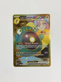 Pokemon TCG Journey Together Iono's Bellibolt EX Hyper Rare Card #188/159 Gold - Image 1