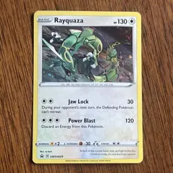 Pokemon Sword And Shield Black Star Promo Holo Rayquaza SWSH029 - Image 1