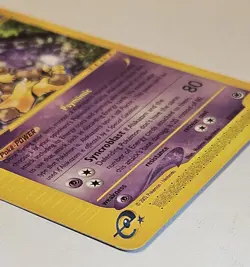 2002 Pokemon TCG Expedition Base Set Alakazam Non-Holo Rare Card 33/165 - Image 3