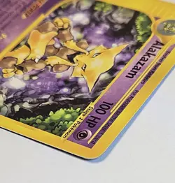 2002 Pokemon TCG Expedition Base Set Alakazam Non-Holo Rare Card 33/165 - Image 5