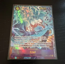Bandai One Piece Card Game Enel OP15-118 Alt Art SEC - Image 1
