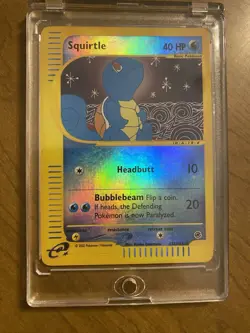 Squirtle Reverse Holo Foil Card 132/165 Expedition Base Set Pokemon - Image 1