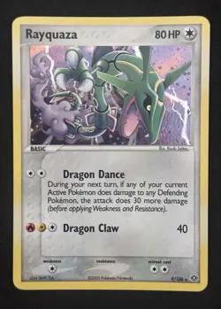 Pokemon Rayquaza EX Emerald Holo Rare Card 9/106 - Image 1