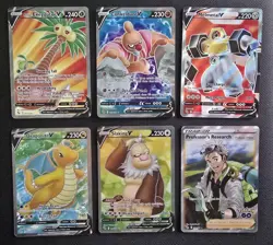 Pokemon TCG - Pokemon Go - All V Full Arts & Professors Research Bundle 6 cards - Image 1