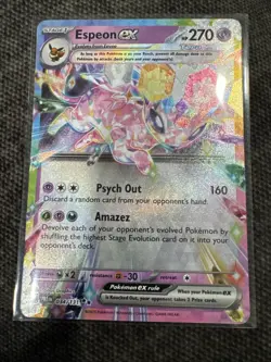 Espeon ex 034/131 Holo Prismatic Evolution Pokemon Card - Image 1