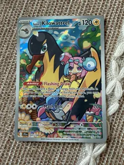 Pokemon TCG Iono's Kilowattrel Card Journey Together IR 163/159 - Image 1