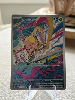 Pokemon TCG Toedscool Scarlet & Violet Base Set Holo Illustration Card 201/198 - Image 1