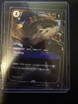 Riftbound TCG Teemo Scout Promo Card NM English 197/298 League Of Legends LoL - Image 1