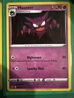 Gastly Haunter Gengar Pokemon Card Lot 6 Cards Rare Ghost Bundle Holo 151 - Image 3