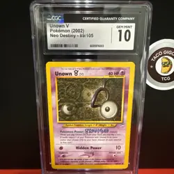 Pokemon Slab Lot Unown W V O Neo Destiny CGC 10 Gem Mint PSA 6 CGC 8.5 Holo 👁 - Image 5