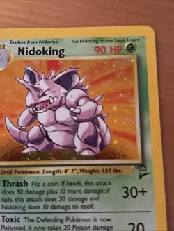 Pokemon Nidoking 11/130 Base Set 2 Holo Rare WOTC Vintage MP - Image 4