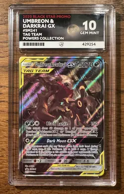 Pokemon Umbreon & Darkrai GX SM241 Alt Art Black Star Promo ACE 10 - Image 1