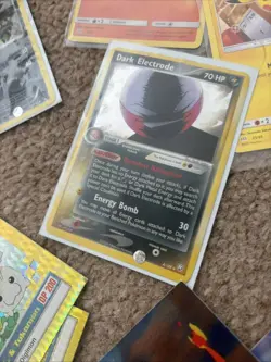 Dark Electrode 4/109 EX Team Rocket Returns Holo Rare SWIRL Pokemon Card LP - Image 1
