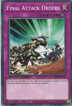 Yugioh Final Attack Orders SBCB-EN105 Speed Duel Common NM x3 Play Set - Image 1