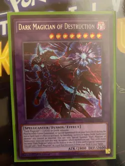 Yugioh Dark Magician of Destruction MZMU-EN011 Secret Rare 1st Edition LP - Image 1