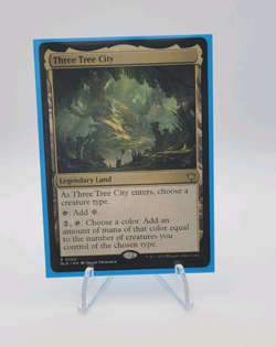 Three Tree City Regular Rare Bloomburrow MTG English Legendary Land #260 - Image 1