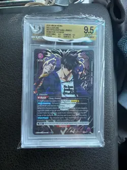Bandai Union Arena Solo Leveling Sung Jinwoo 2 Star SR Foil Auto BGS 9.5 2025 - Image 1
