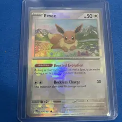 Eevee (Poke Ball Pattern) 074/131 Prismatic Evolutions Holo Pokemon TCG Card - Image 1