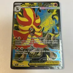 Pokemon TCG Mega Pyroar EX Full Art Ultra Rare Holo English Chaos Rising 099/086 - Image 2