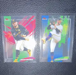 Paul Skenes Pirates 2025 Topps Finest 2-Card Lot #10 Common #210 Rare - Image 1