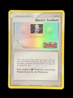Pokemon TCG Glacia’s Stadium 76/108 Ex Power Keepers Reverse Holo Stamped - Image 1