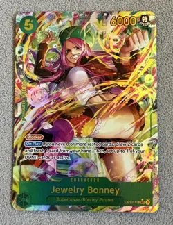 Jewelry Bonney Alt Art OP12-118 SEC Legacy of the Master One Piece TCG NM - Image 1
