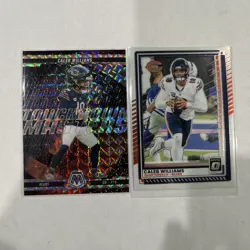2 Card Caleb Williams Lot 1 2025 Optic And 1osaic Touch Down Masters - Image 1