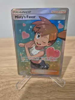 Pokemon TCG Misty's Favor Unified Minds 235/236 Holo Full Art- DAMAGED!! - Image 1